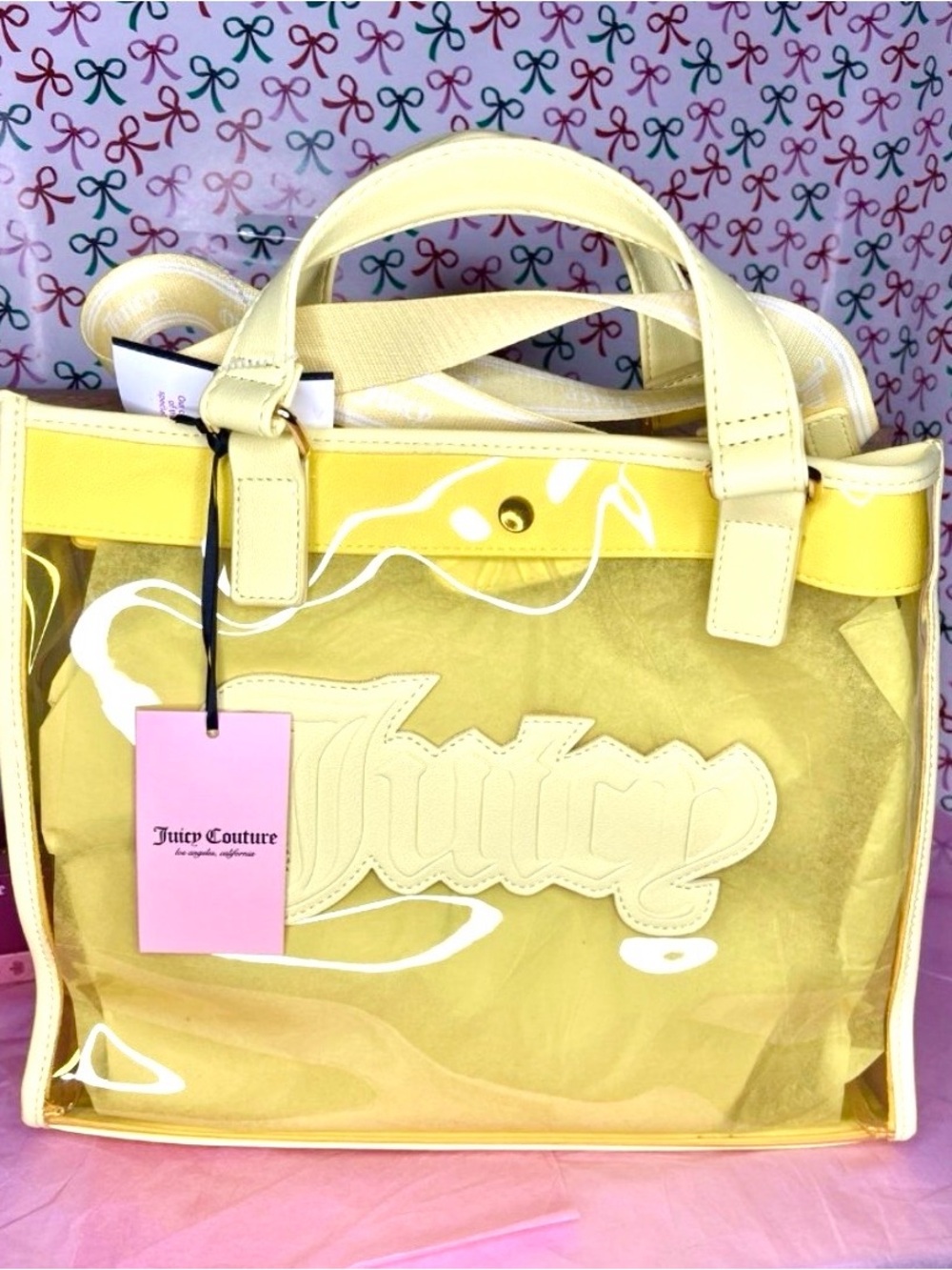 Juicy Couture Gelato yellow bag